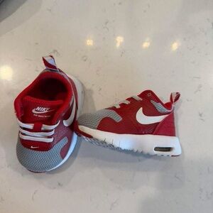 Nike Infant Red and Gray Sneakers